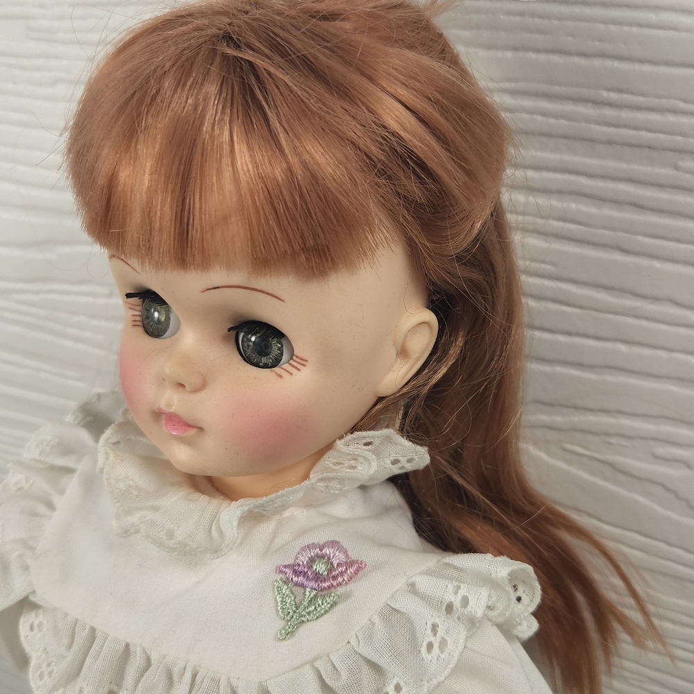 Vintage Mid-century 1966 Effanbee Chipper Doll 14.5 Inch Red Hair Sleepy eyes - Picture 5 of 9